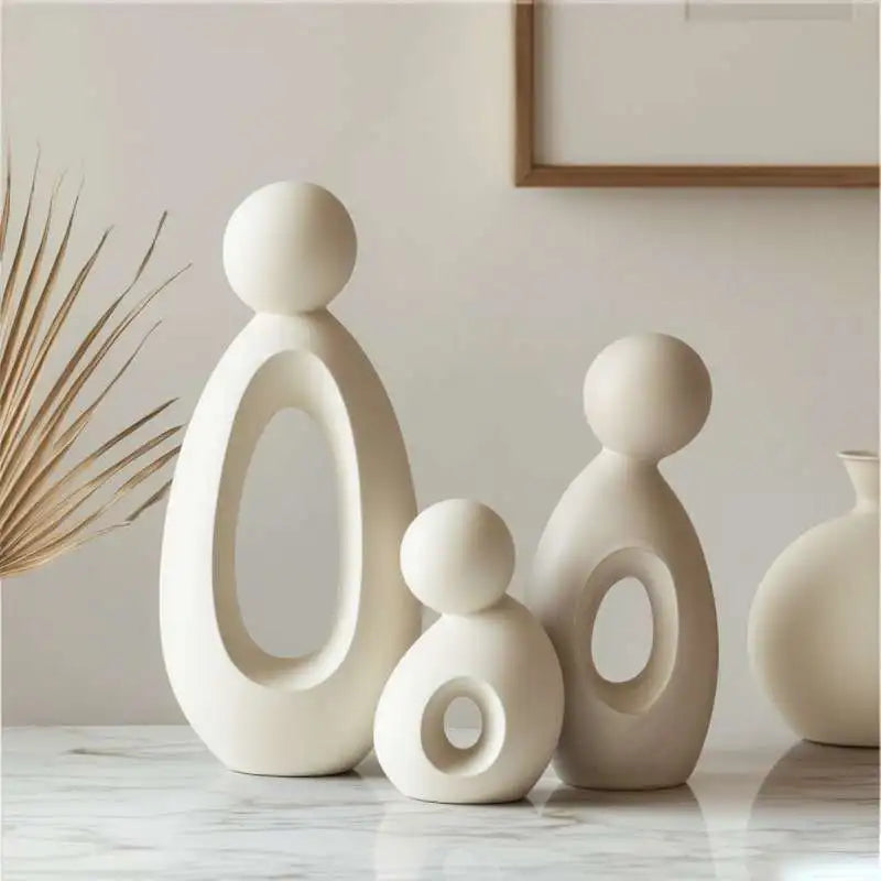Simple Family Statue Modern Style Home Decor