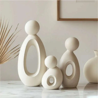 Simple Family Statue Modern Style Home Decor