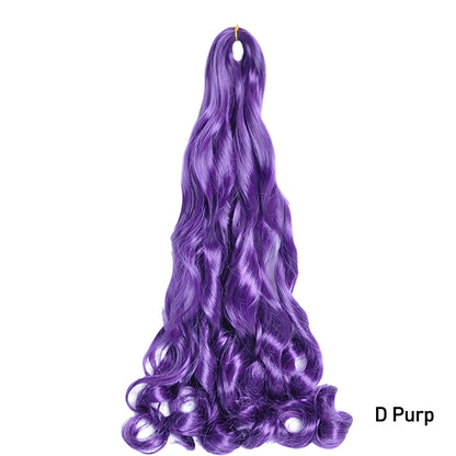 French Curls Braiding Hair 24Inch Hair Extensions