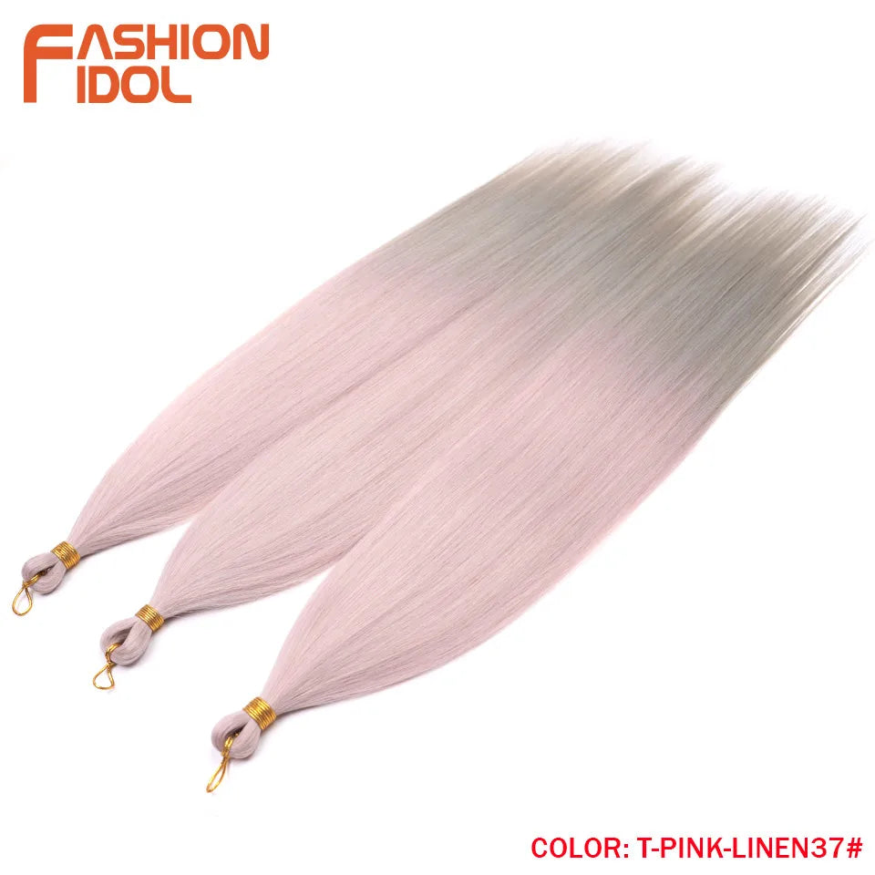 Ombre Silver Grey Crochet Hair Extensions