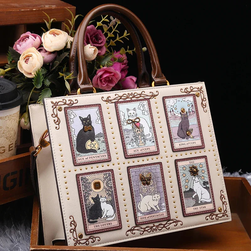 Luxury Cat Printing Large Capacity Bags
