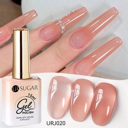 SUGAR Jelly Milky White Translucent Gel Polish