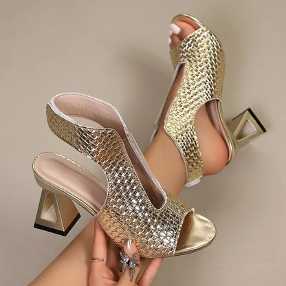 Fish Mouth Open Toe Casual High Heel Sandals
