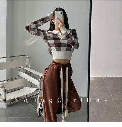 Autumn Vintage Knitting Long Sleeve Pullover Sweaters