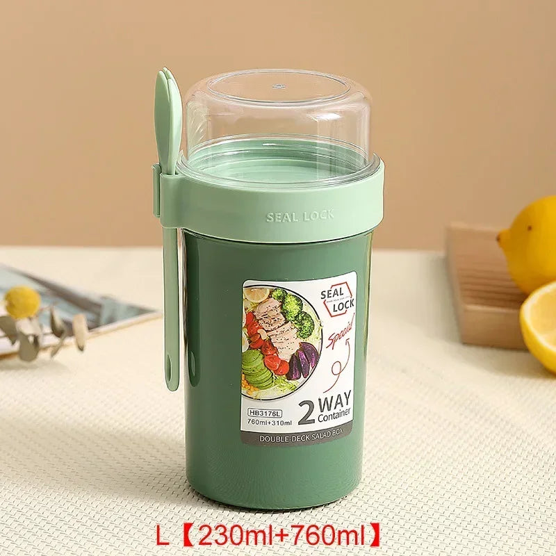 790ml/990ml Salad Oatmeal Cup Breakfast Cup Cereal Nut