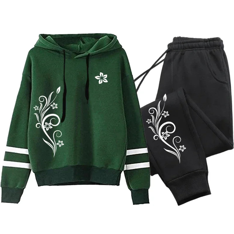 Outdoor Autumn Winter Hoodies Casual Stripe Sweatshirt Jogging
