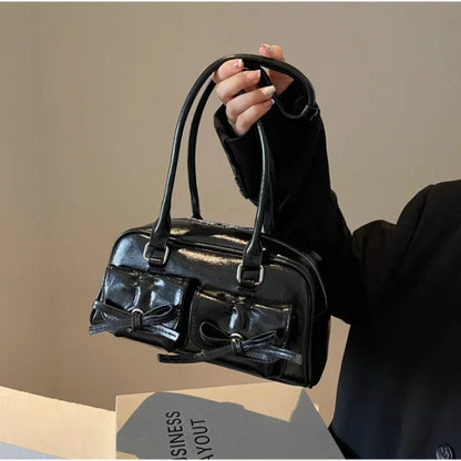 DANA Tote Pu Leather Bag Burgundy