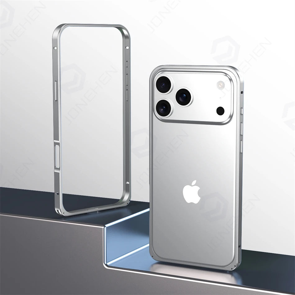 Light Aluminum Metal Frame Thin Case Bumper For iPhone 17  Max Alloy Titanium Protect Back