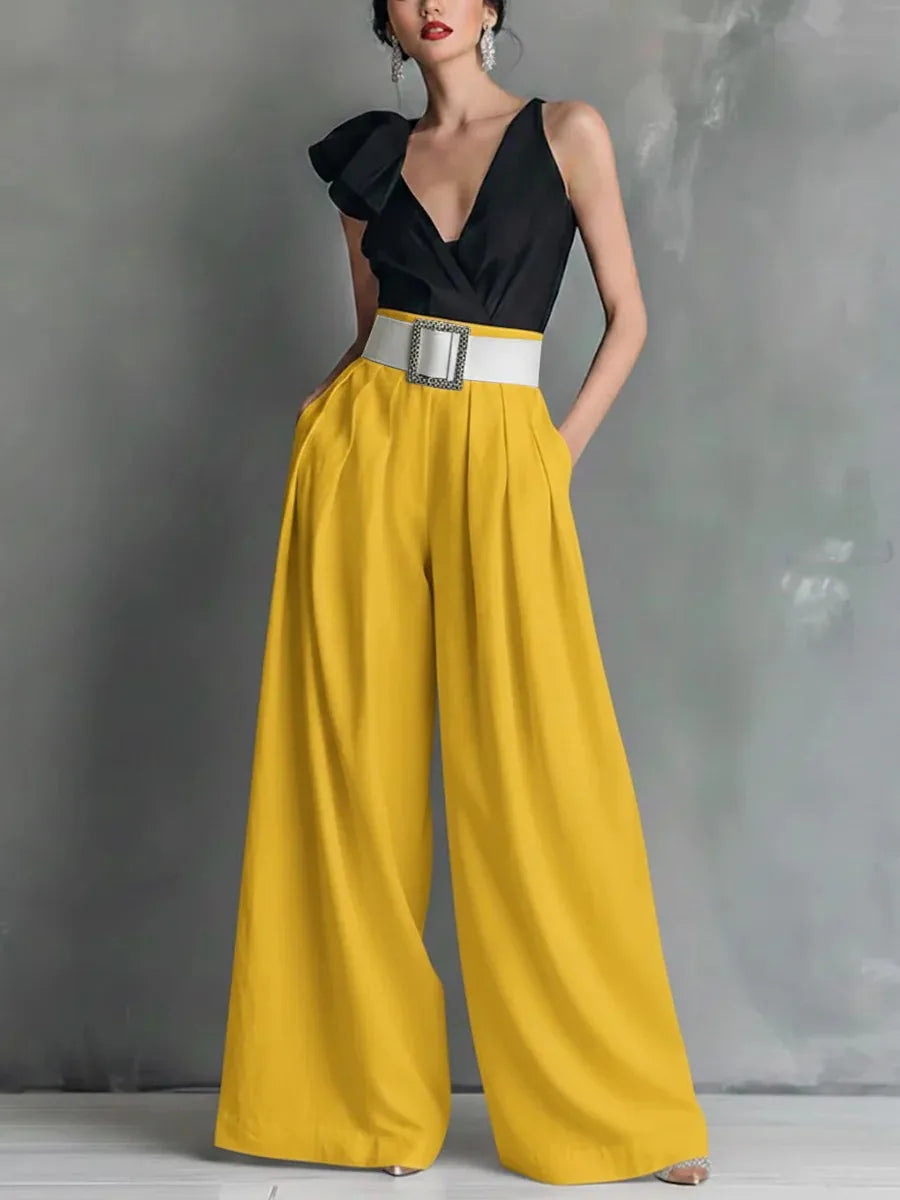 High-Waist Loose Casual Pants
