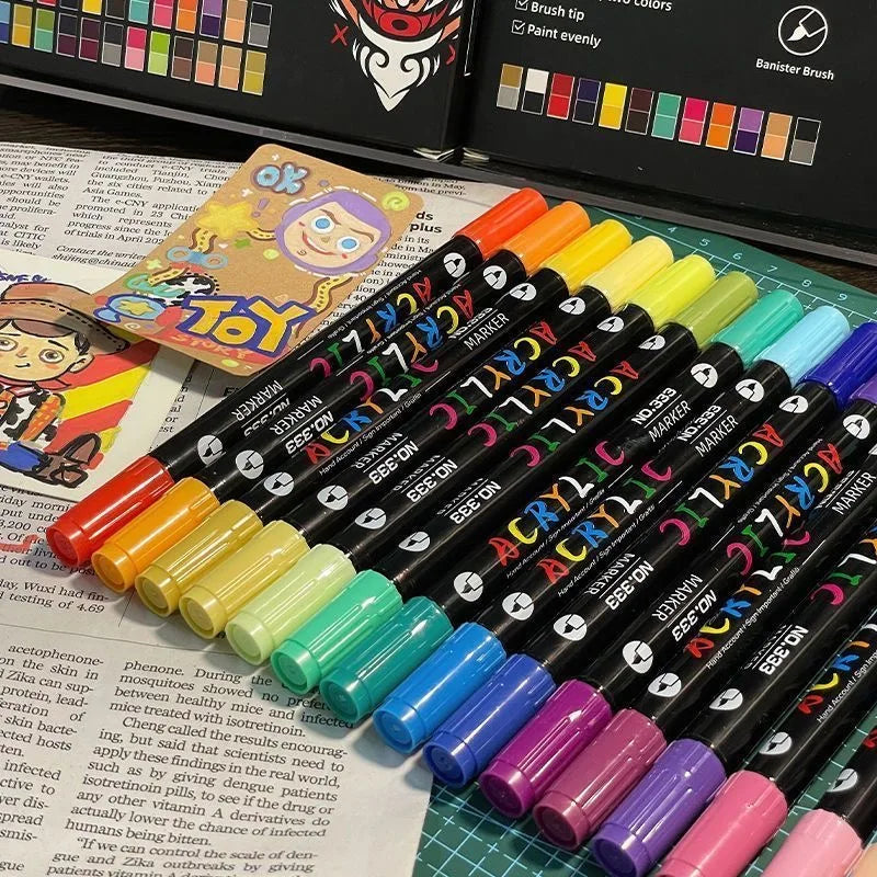 Professional Art Use 24-120Colors Acrylic Paint Markers