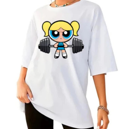 Girls Super Powerful Training Streetwear T-shirt