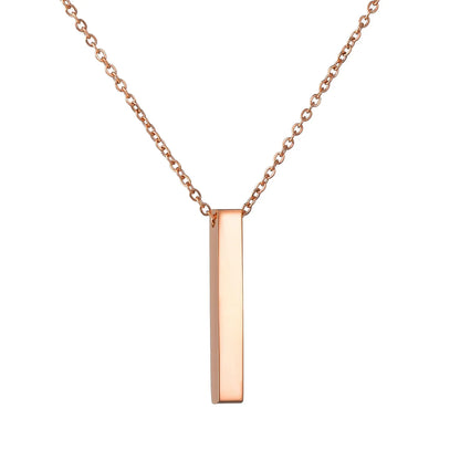 Custom Name Date Stainless Steel Necklace