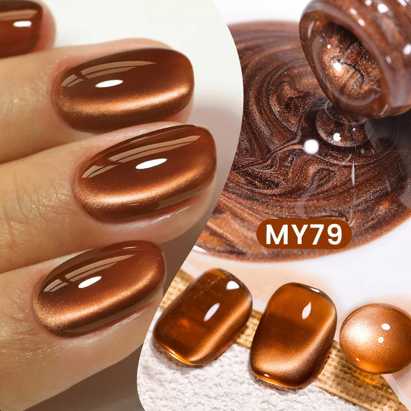 10ml Brown Purple Black Red Cat Magnetic Gel Polish Manicure Soak Off