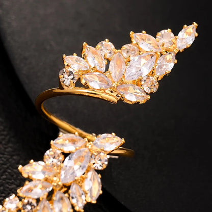 Zircon Luxury Open Rhinestone White Crystal Rings
