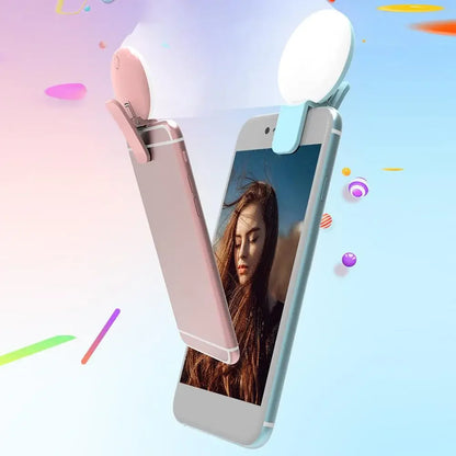 Mobile Phone LED Selfie Ring Light Portable Mini Durable Practical