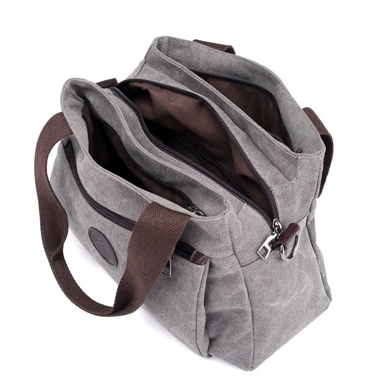 Canvas Handbags Shoulder Messenger Crossbody Tote Large Capacity Bags