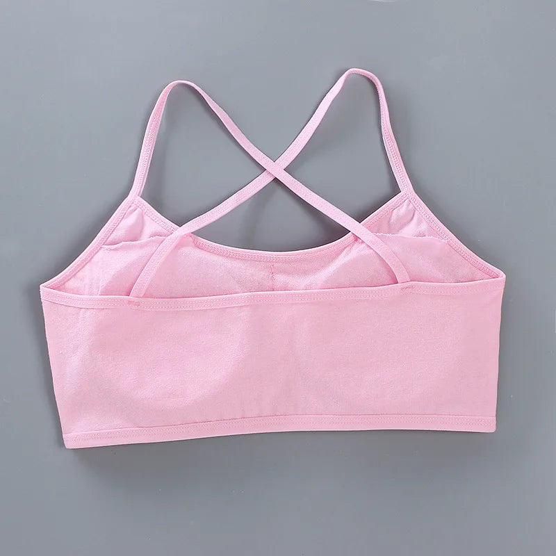 1pc Teenage Girls Tops Cotton Soft Underwear