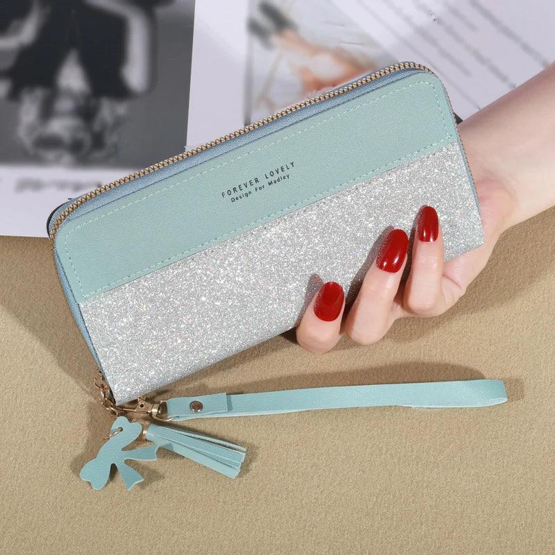 Long Wallet Coin Card Holder Leather Wallet
