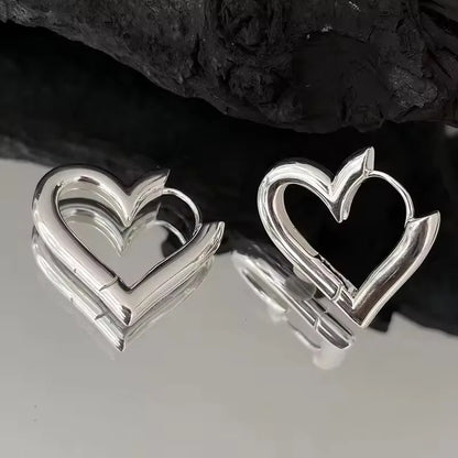 925 Sterling Silver Frosting Hoop Earrings