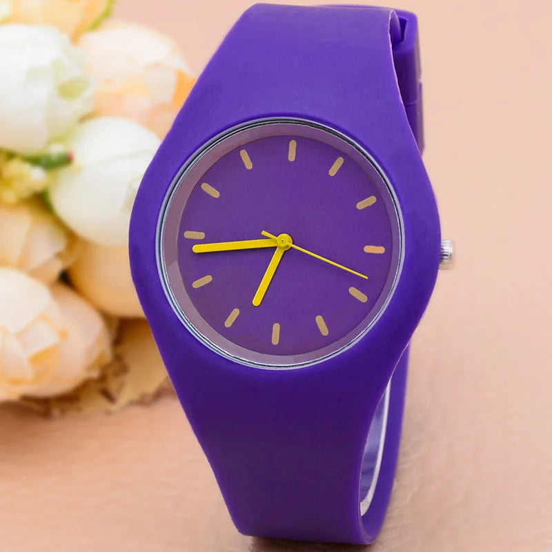 Silicone Strap Quartz Watch