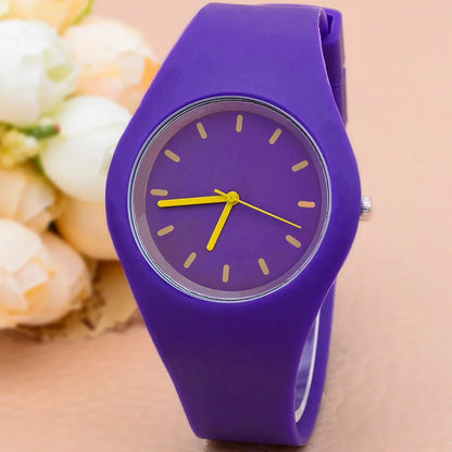 Silicone Strap Quartz Watch
