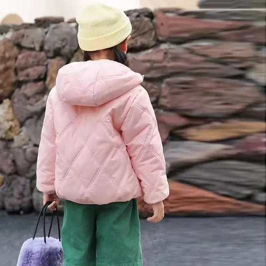 Thick Down Cotton Winter Plus Velvet Warm Jackets 2-6 Year