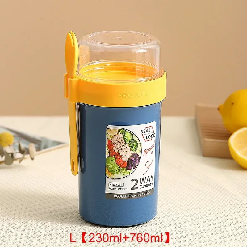 790ml/990ml Salad Oatmeal Cup Breakfast Cup Cereal Nut
