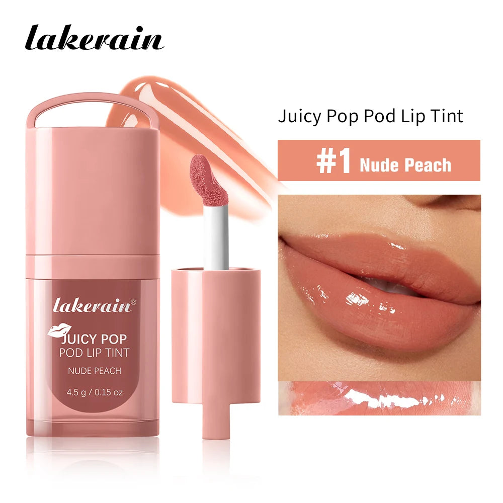 Waterproof Long Lasting Juice Pop Lip Tint Box Nourishing Hydrating Lip Oil Gloss