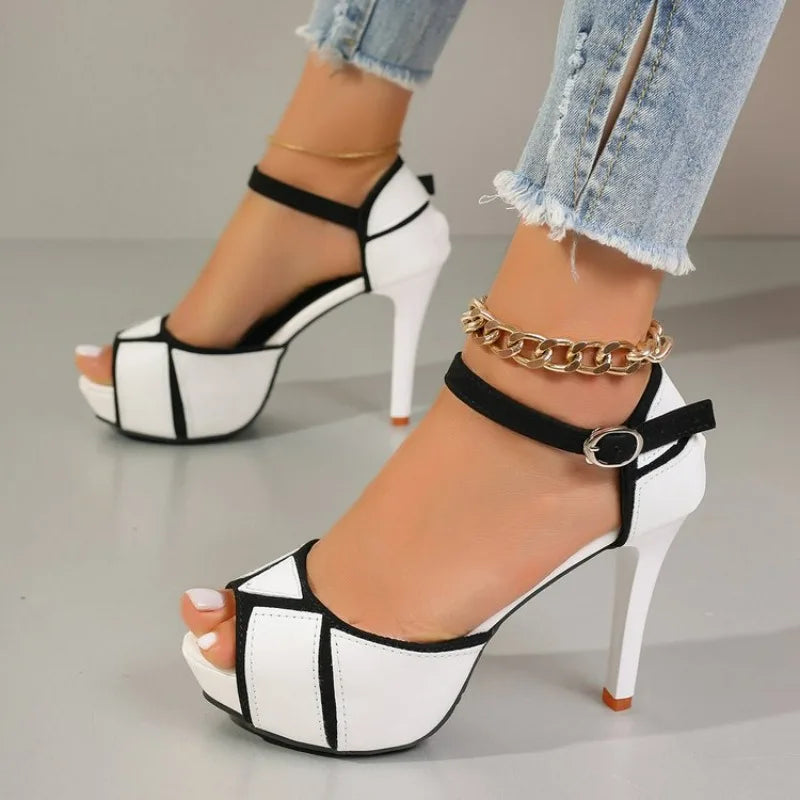 Fish Mouth Platform High Heels Shoes