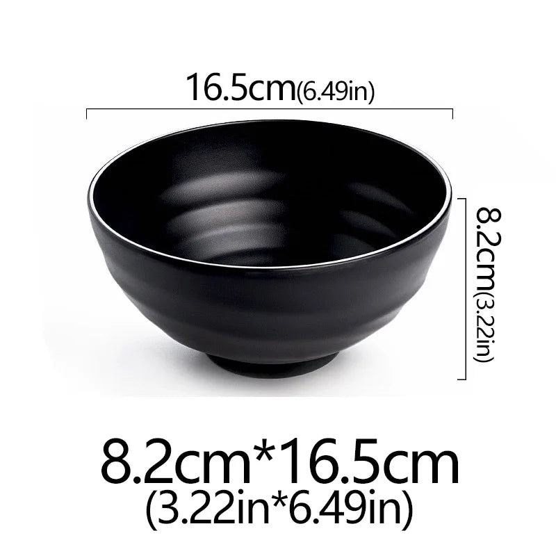 Frosted Melamine Ramen Bowl Imitation Porcelain
