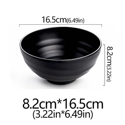 Frosted Melamine Ramen Bowl Imitation Porcelain