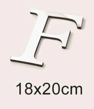 20cm Big Size 3D English Letters Acrylic Mirror