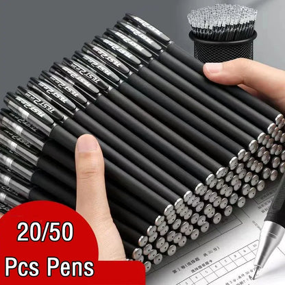 20/50 Pcs Gel pens Set Black Blue Red Refill Gel School