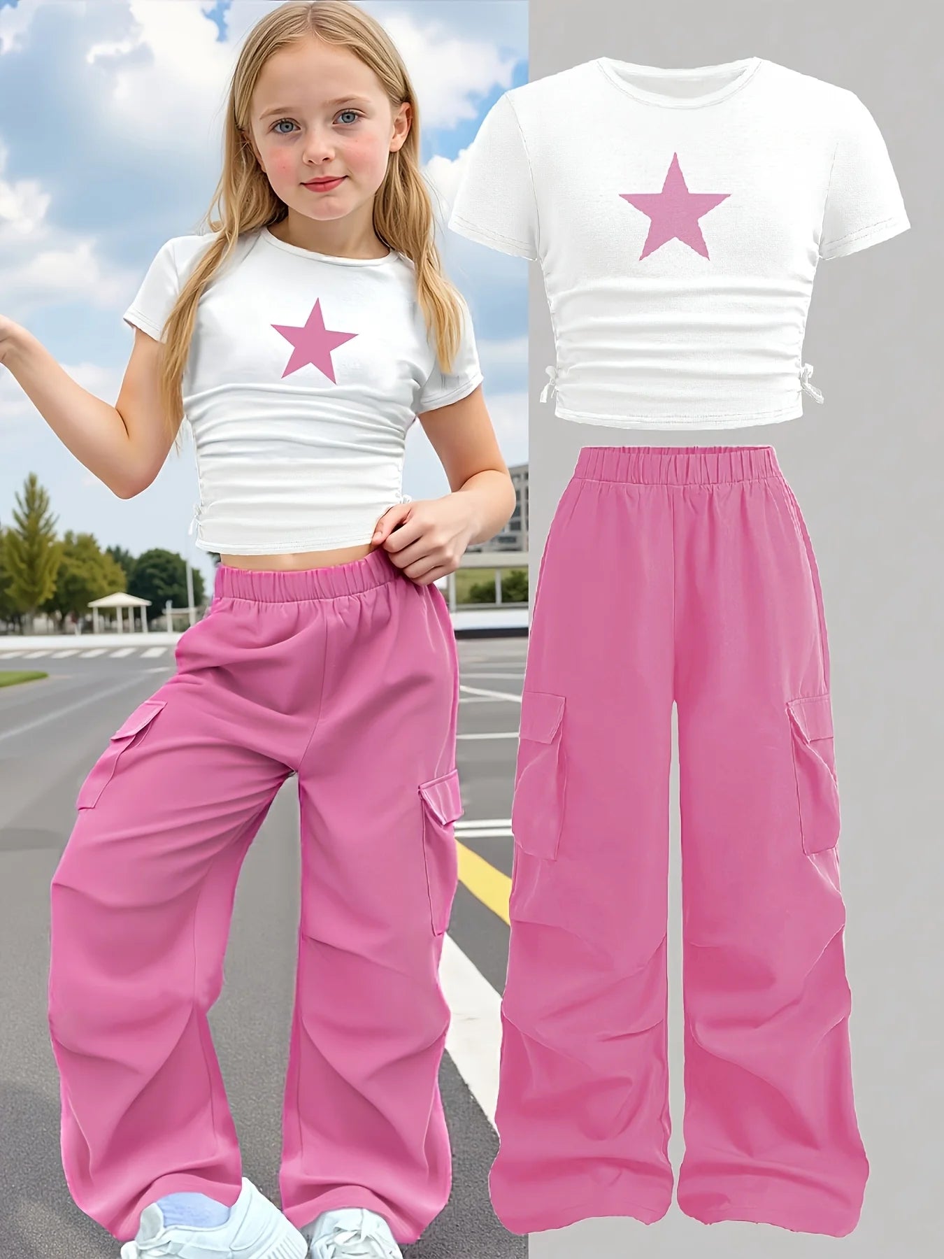 Slim Fit Crew-Neck Short-Sleeve T-Shirt Set
