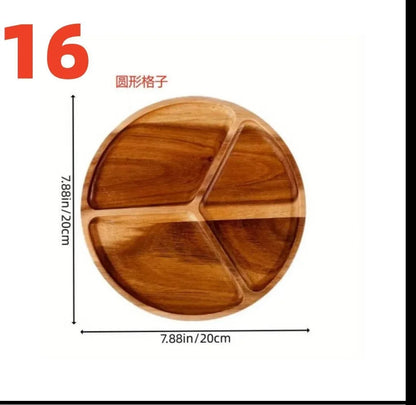Japanese solid wood fruit plate