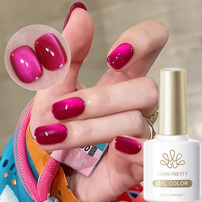 Dark Red Cat Magnetic Gel Nail Polish