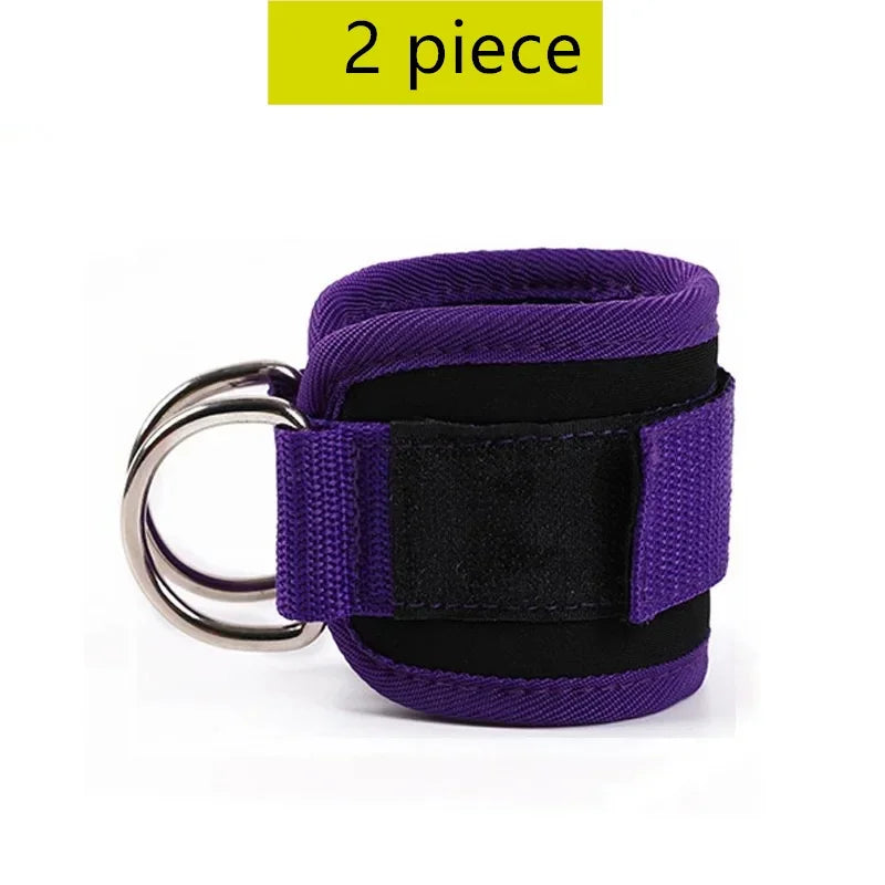 Cable Ankle Straps Double D-Ring Ankle Cuffs