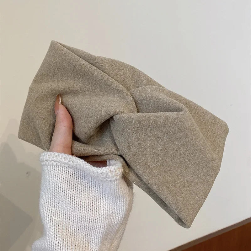 Wide Edge Cross Stretch Fabric Headband