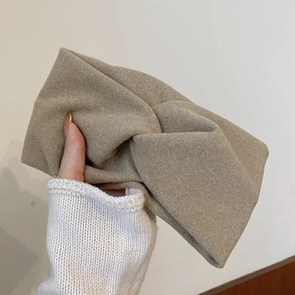 Wide Edge Cross Stretch Fabric Headband