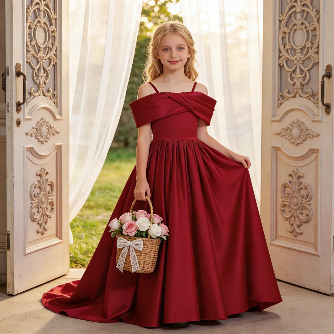 Long dress with train for poet's birthday Sling Trailing evening dress