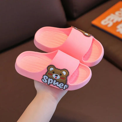 Large Cute Cartoon Toddler Bean Slippers