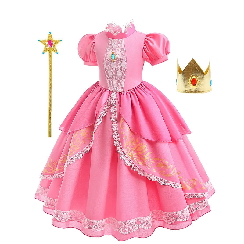 Fancy Puff Sleeves Costume Cosplay Dress