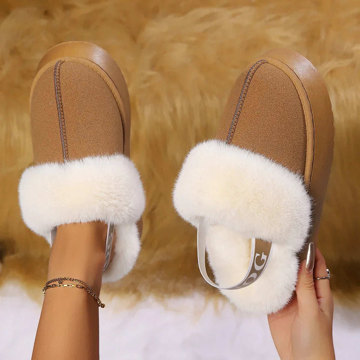 Snow Boots Casual Fur Warm Slippers