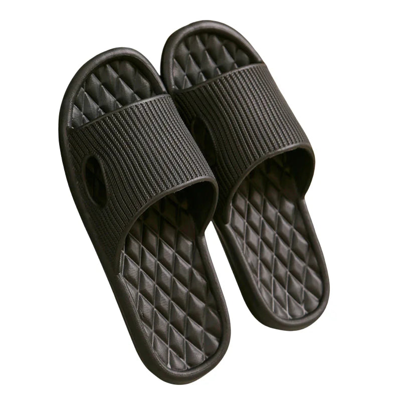 Summer Light Home Soft Solid Color Flip Flops Slippers