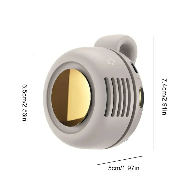 Portable Silent Fan Mini USB Rechargeable Bladeless Electric Clip-on Fan