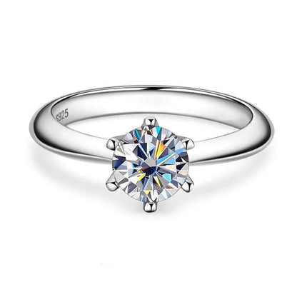 DANA Moissanite Diamond Solitaire Ring