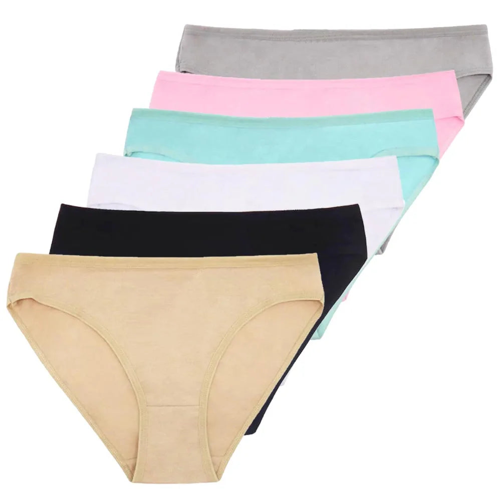 5 PCS/SET Cotton Sexy Underpants Intimates Lingerie Cotton Briefs Panties