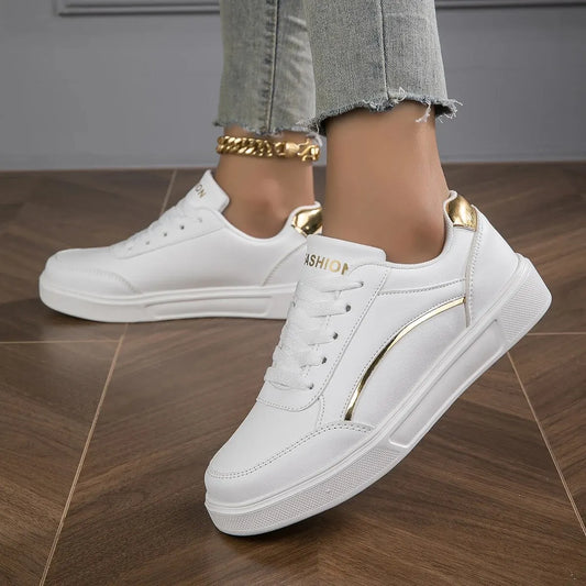 DANA   Casual Leather Platform Sneakers