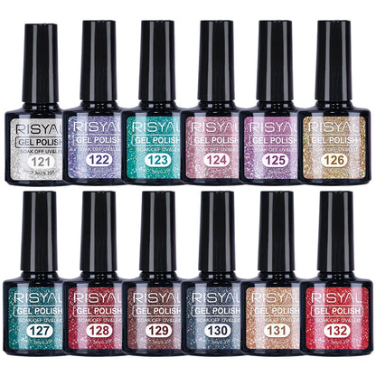 Reflective Gel Sparkly Glitter Shiny Gel Polish Set 12