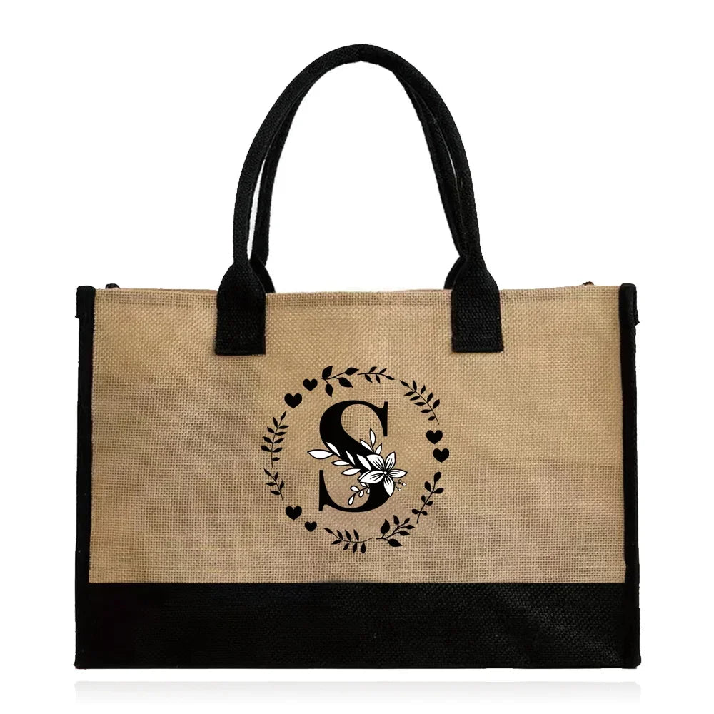 Large Capacity Grocery Letter Pattern Bags